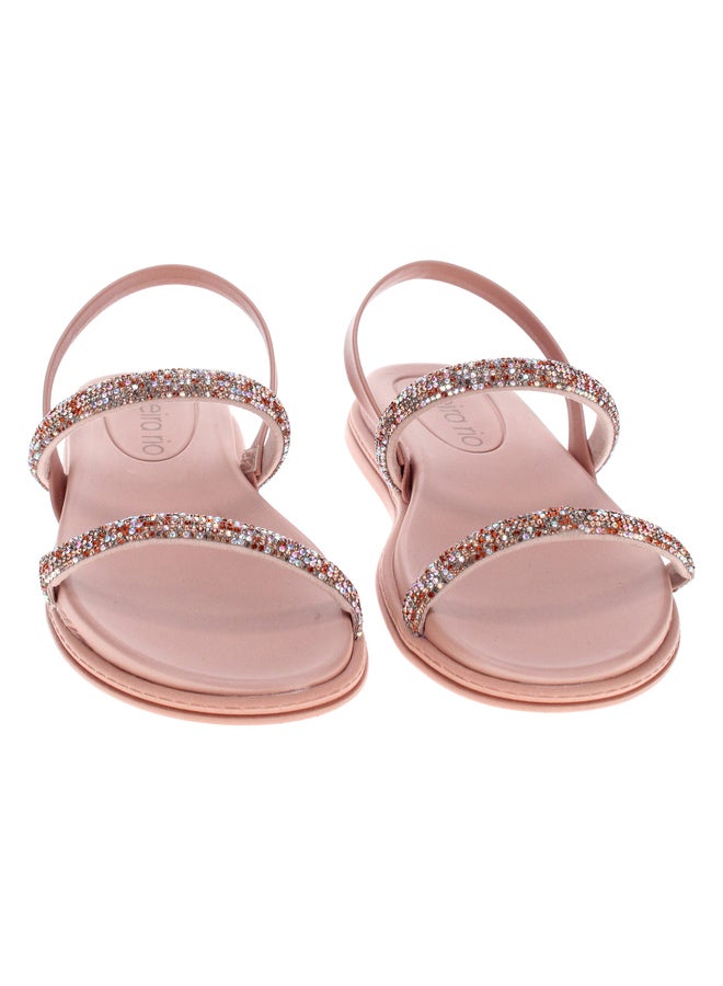 Beira Rio Embellished Flat Sandals - Image 3