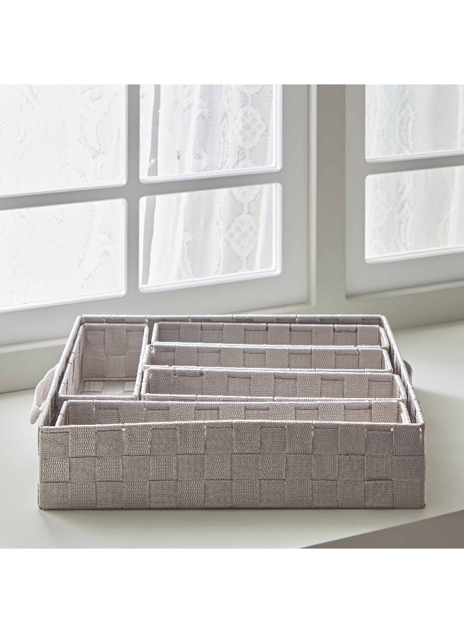 Home Box Strap 6-Piece Organiser Basket Set 38 x 7.6 x 30 cm - Image 4