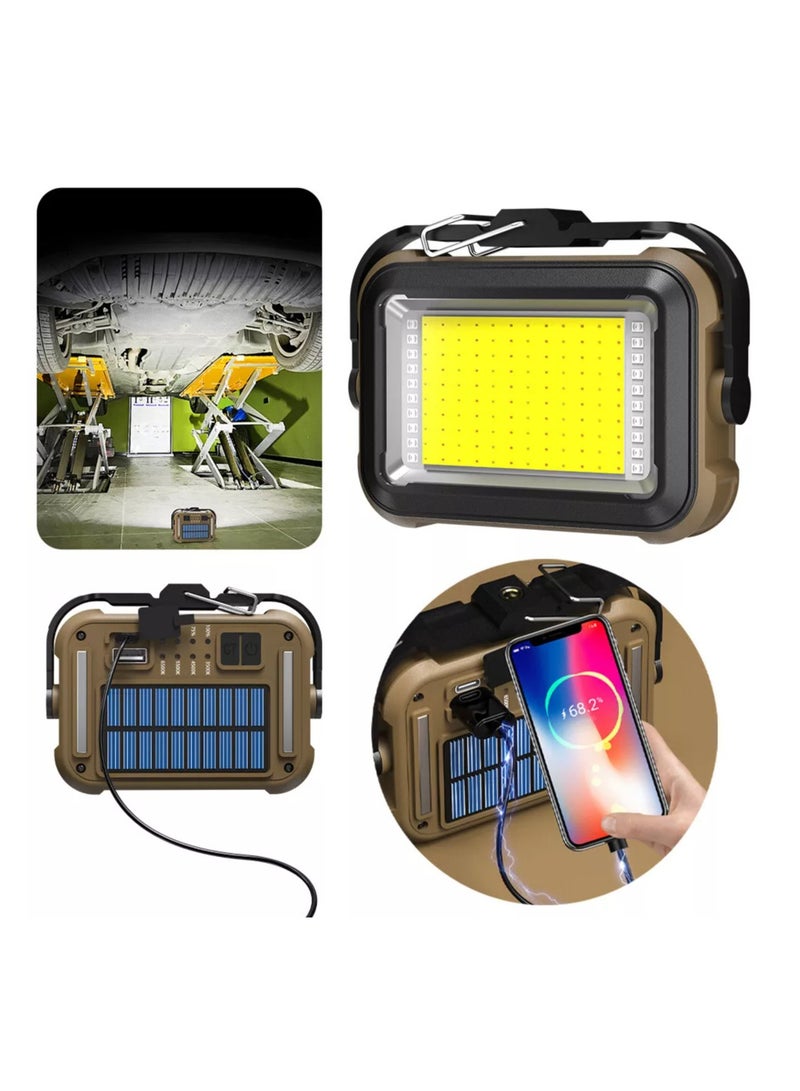 DLC 32889 Solar Work Light Construction Lamp USB Charging IPX4 Waterproof for Power Outage - Image 3