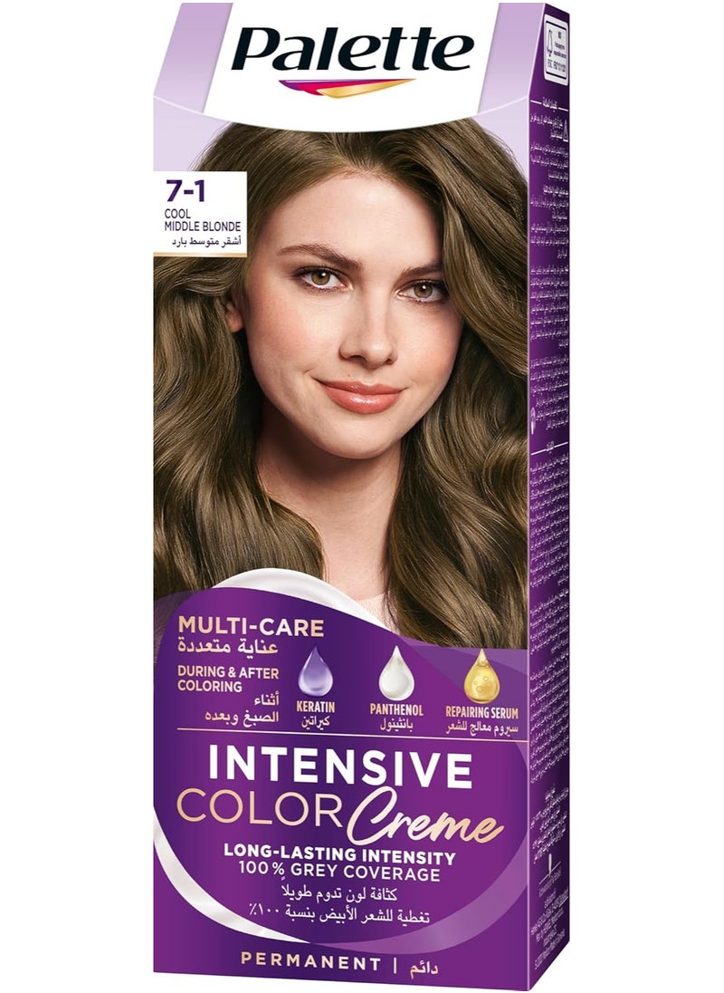 Palette Palette Intensive Color Creme 7-1 Middle Ash Blonde  - Image 1