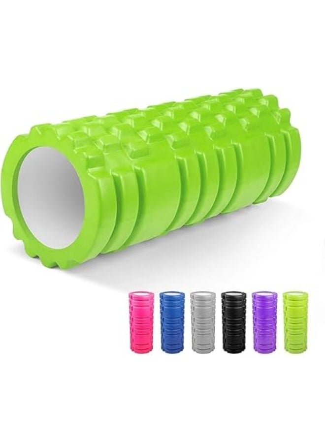 Yoga Roll - Foam Roller, Fitness Foam Roller, Deep Muscle Massage Roller Lightweight Muscle Massage Roller for Yoga and Pilates for Muscle Relaxation, Balance Exercises (Green) - Image 1