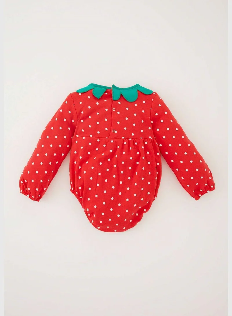 DeFacto 2 Pack BabyGirl Regular Fit Big Neck Long Sleeve Knitted Overalls