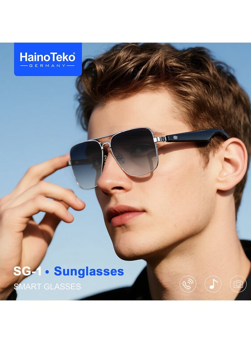 هينو تيكو نظارة شمسية ذكية من Haino Teko SG-1 مزودة بتقنية البلوتوث وتجربة صوتية مفتوحة ولوحة تحكم تعمل باللمس وحماية من الأشعة فوق البنفسجية - Image 2