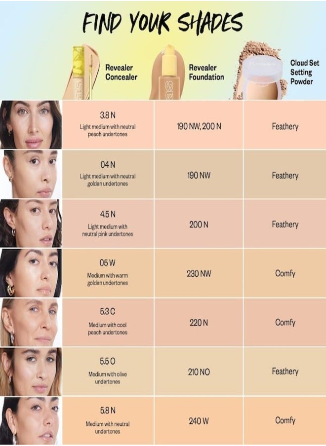Kosas - Kosas Kosas Revealer Super Creamy & Brightening Concealer with Caffeine & Hyaluronic Acid, Shade 5.8 N - Medium With Neutral Undertones 5g - Medium to Full Coverage - Image 1