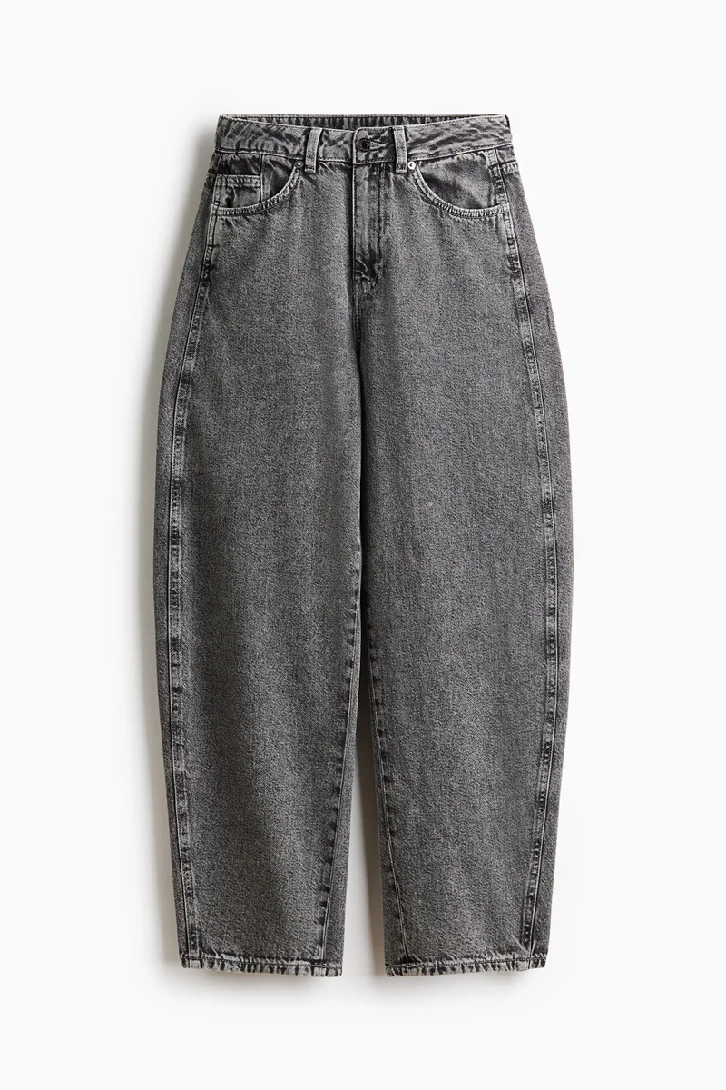 H&M  Barrel High Waist Jeans for Women | Best Price UAE