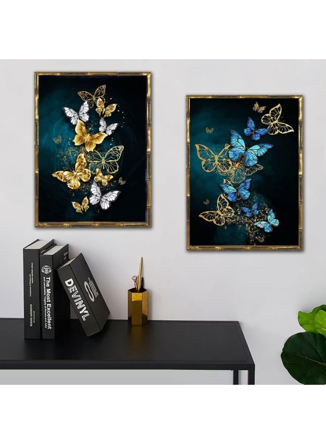 DIY 5D Full Diamond Painting Kits, Crystal Rhinestone Embroidery Pictures for Kids and Adult, Full Drill Kit Arts Craft Gift for Home Wall Decor (30x30cm) (Butterfly) - Image 3