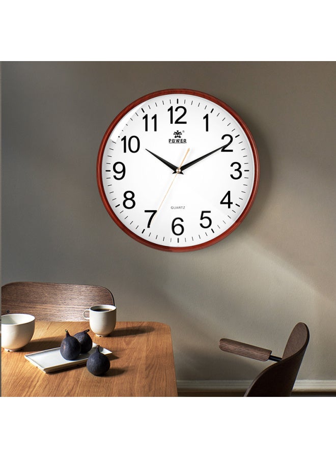 POWER Chinese Style Wall Clock Simple Round Clock Living Room Household New Quartz Clock 30Cm Bw23045J - Image 3