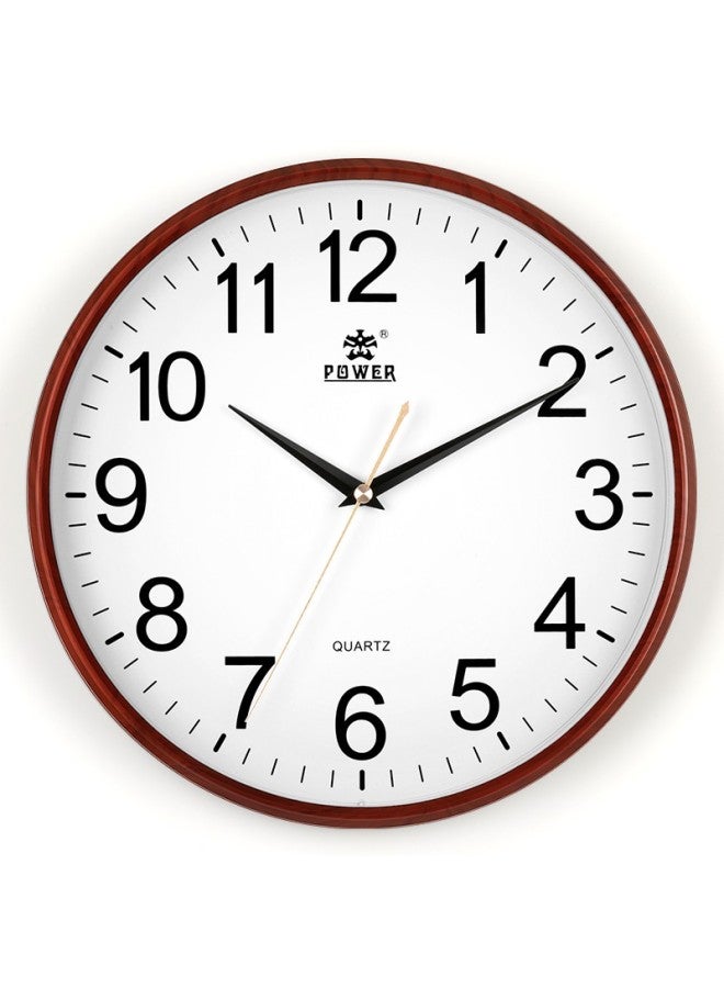 POWER Chinese Style Wall Clock Simple Round Clock Living Room Household New Quartz Clock 30Cm Bw23045J - Image 4