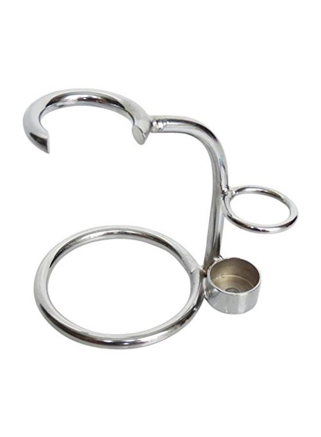 Fine Mr Classic Shave Stand, Stainless Steel Holder for Shaving Brushes and Razors, Bathroom Countertop Accessories for Men - Image 1