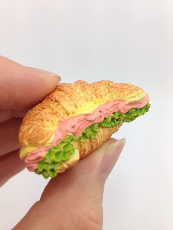 WitnyStore 1¾" Long Croissant Sandwich Resin 3D Fast Food Fridge Magnet Refrigerator Magnets Kitchen Accessories Souvenir Collectible Decor Gift - Image 5
