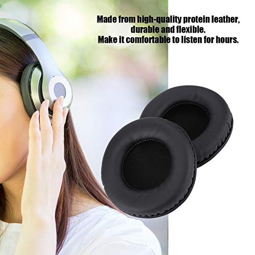 Ciglow Replacement Earpads, 100MM Ear Cushion Soft Foam Headset Ear Cover Quiet Comfort for Over-Ear Headphones, Black - Image 4