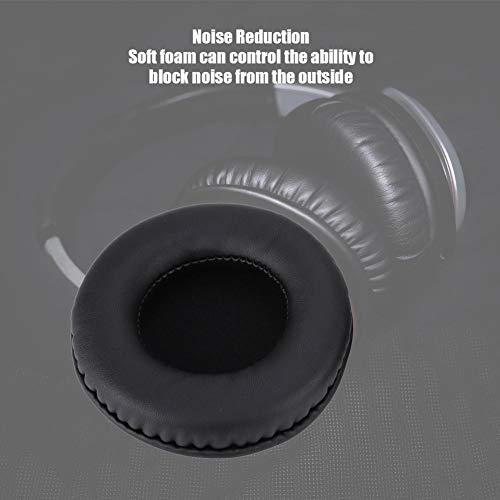 Ciglow Replacement Earpads, 100MM Ear Cushion Soft Foam Headset Ear Cover Quiet Comfort for Over-Ear Headphones, Black - Image 5