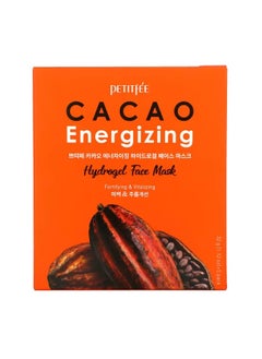 Petitfee Cacao Energizing Hydrogel Beauty Face Mask 5 Pack 1.12 oz 32 g  - Image 2