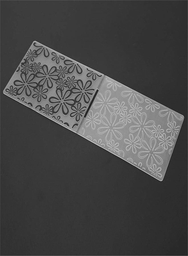 Arbuya Flowers Background Plastic Embossing Folder for Scrapbook DIY Album Card Tool Plastic Template (Flowers) - Image 4