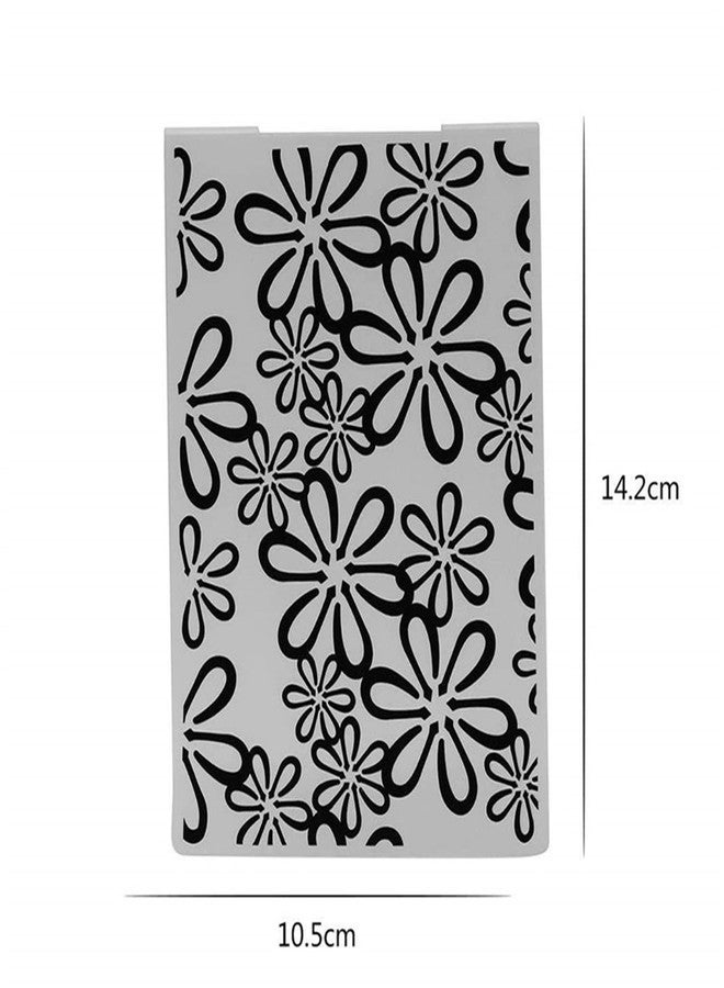 Arbuya Flowers Background Plastic Embossing Folder for Scrapbook DIY Album Card Tool Plastic Template (Flowers) - Image 2