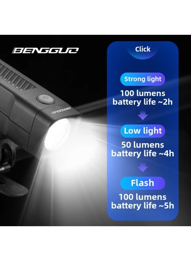 Bicycle Light Car Headlight Night Riding USB Charging Outdoor Lighting Mountain Bike Supplies Led Waterproof New-Product Specifications:Lighting - 1 Piece (boxed)  - Image 5