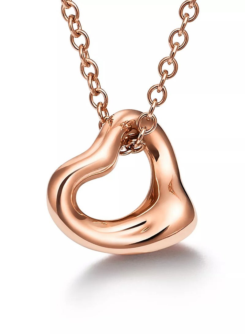 Tiffany & Co. tiffany open heart necklace in rose gold - Image 2