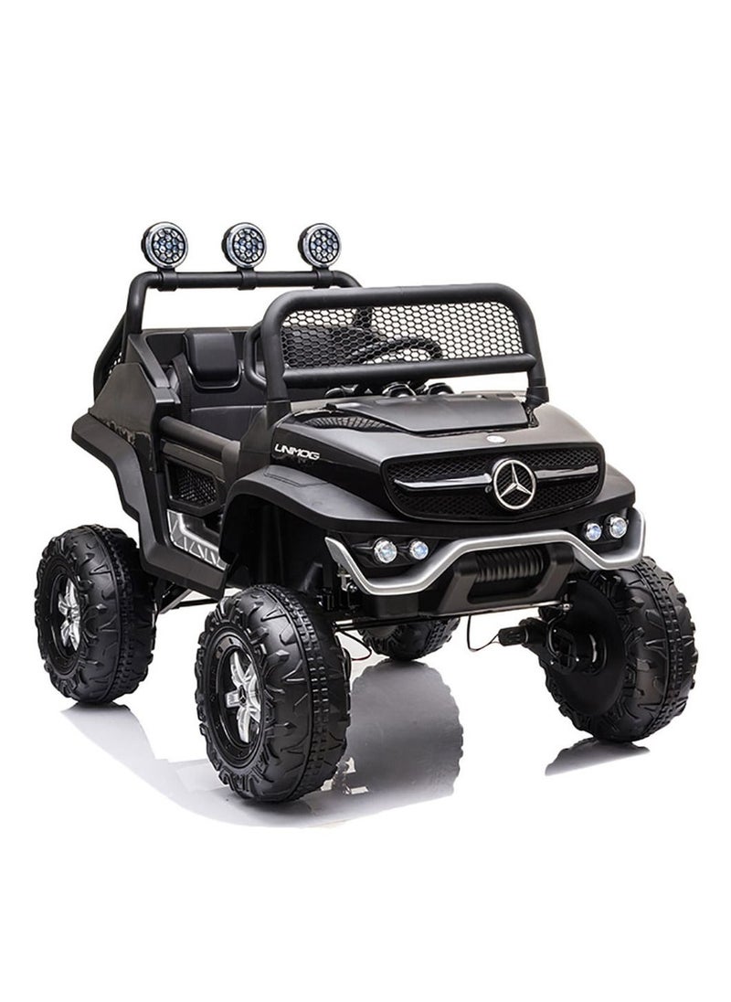 فاكتيوال تويز 12 فولت مرسيدس بنز UNIMOG جونيور للقيادة على السيارة - أسود  - Image 1