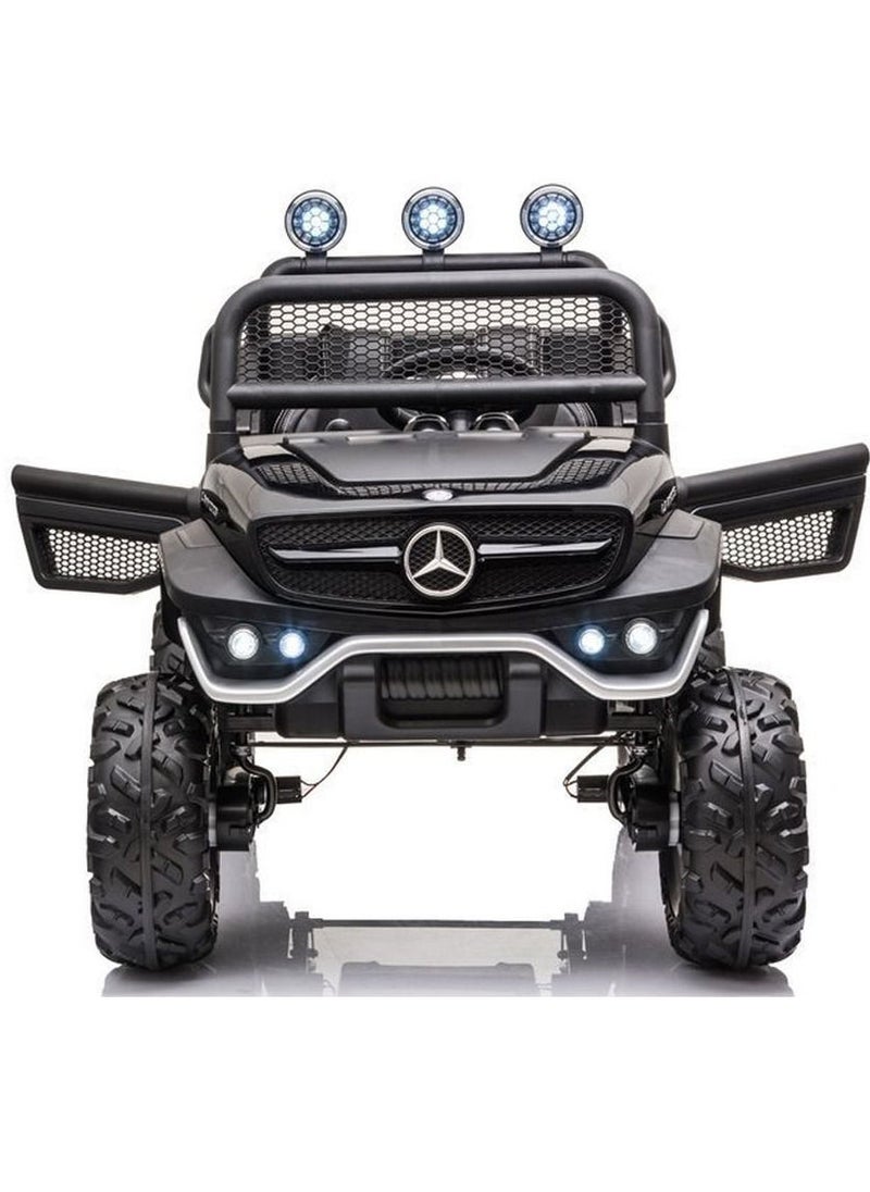 فاكتيوال تويز 12 فولت مرسيدس بنز UNIMOG جونيور للقيادة على السيارة - أسود  - Image 4