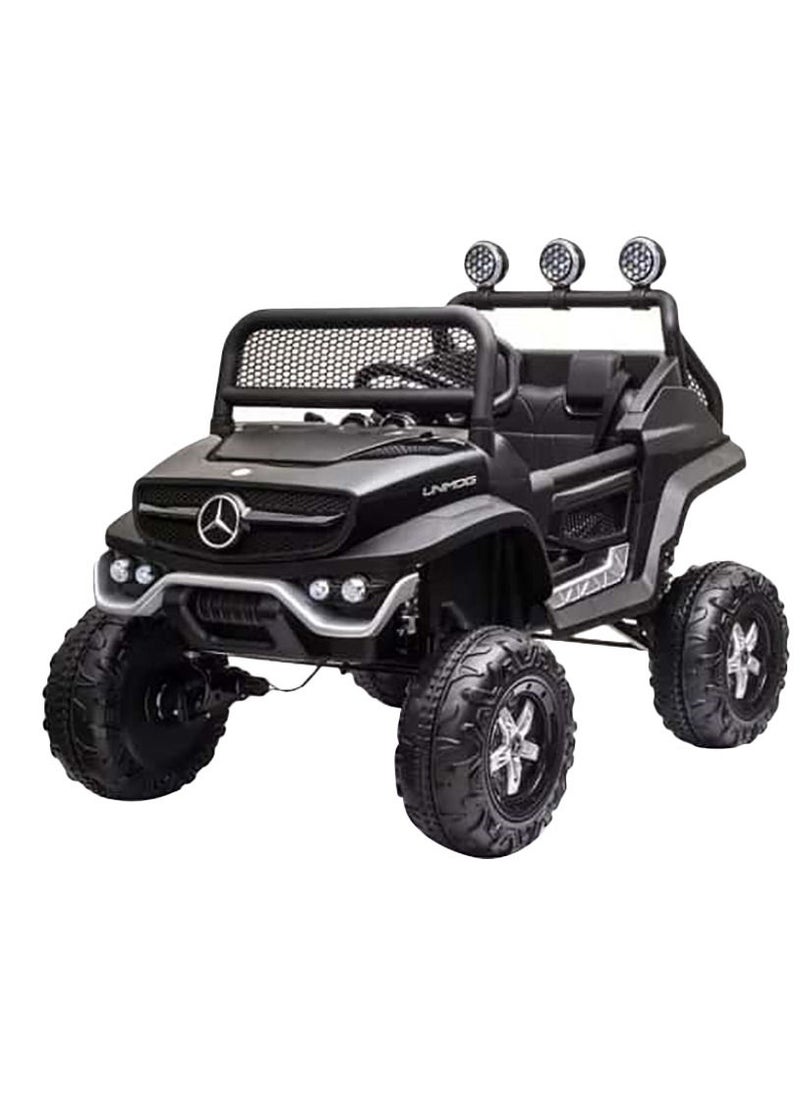 فاكتيوال تويز 12 فولت مرسيدس بنز UNIMOG جونيور للقيادة على السيارة - أسود  - Image 3