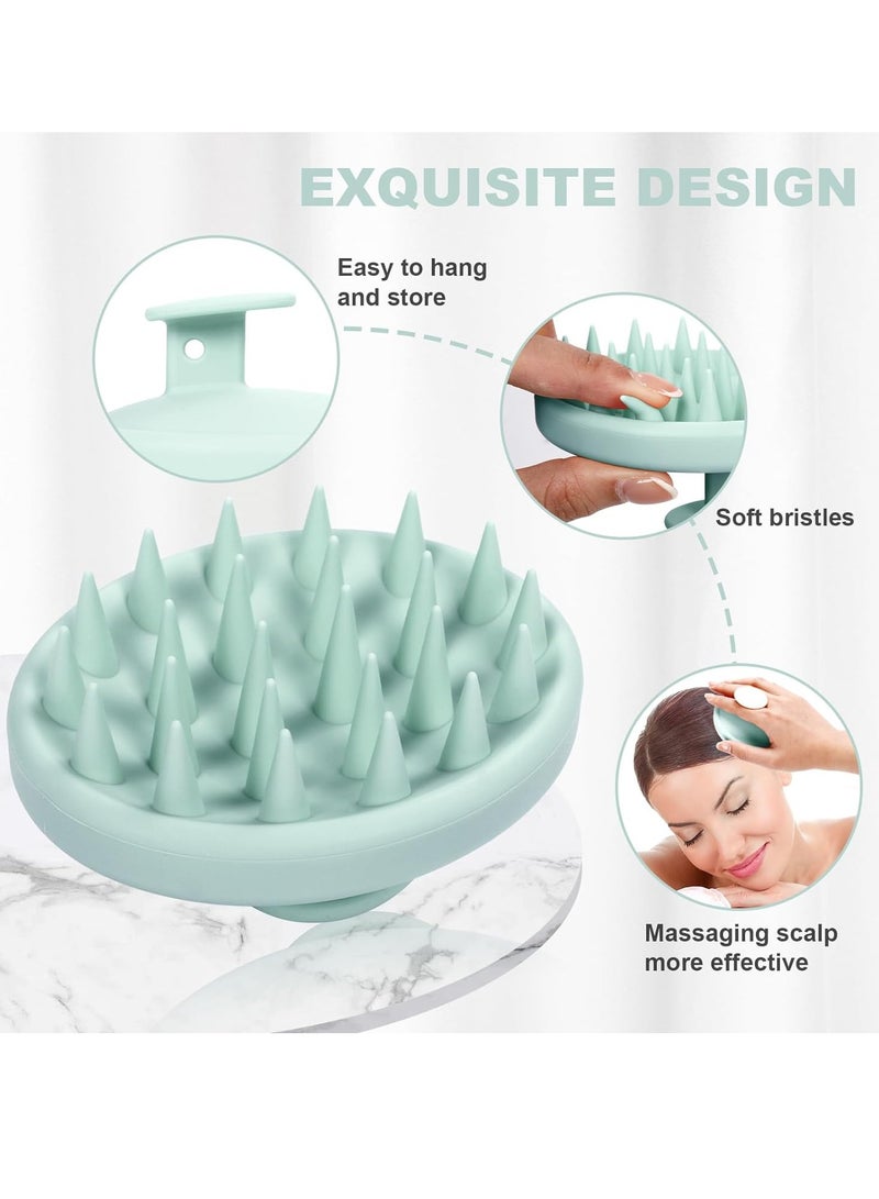 عام مدلك فروة الرأس من السيليكون، منظف فروة الرأس لنمو الشعر بشعيرات ناعمة، فرشاة شامبو لإزالة القشرة من فروة الرأس للعناية بفروة الرأس الجافة والرطبة - Image 3