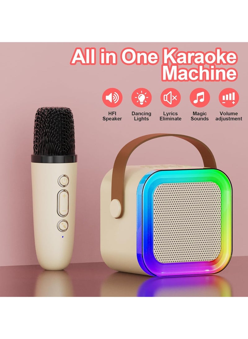 Arabest Mini Karaoke Machine for Adults, Portable Bluetooth Speaker with Wireless Karaoke Microphone, Toys for 3-12 Years Old Boys Girls - Image 4