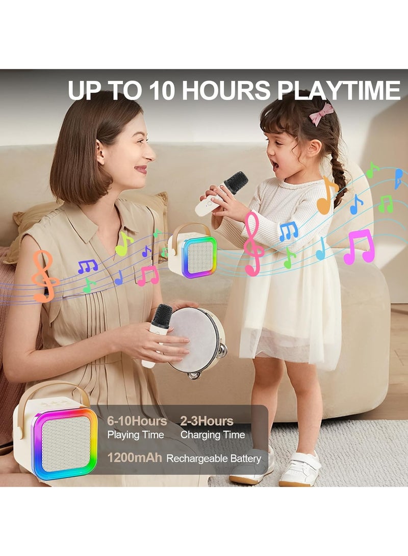 Arabest Mini Karaoke Machine for Adults, Portable Bluetooth Speaker with Wireless Karaoke Microphone, Toys for 3-12 Years Old Boys Girls - Image 3