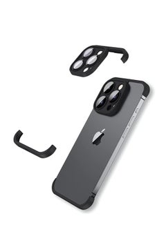 iPhone Case TPU Bumper, Frameless Bumper Case with Camera Lens Protector for iPhone 15 Pro Max, Slim Fit No Back No Frame Design TPU Bumper, Excellent Heat Dissipation, 1 Pcs