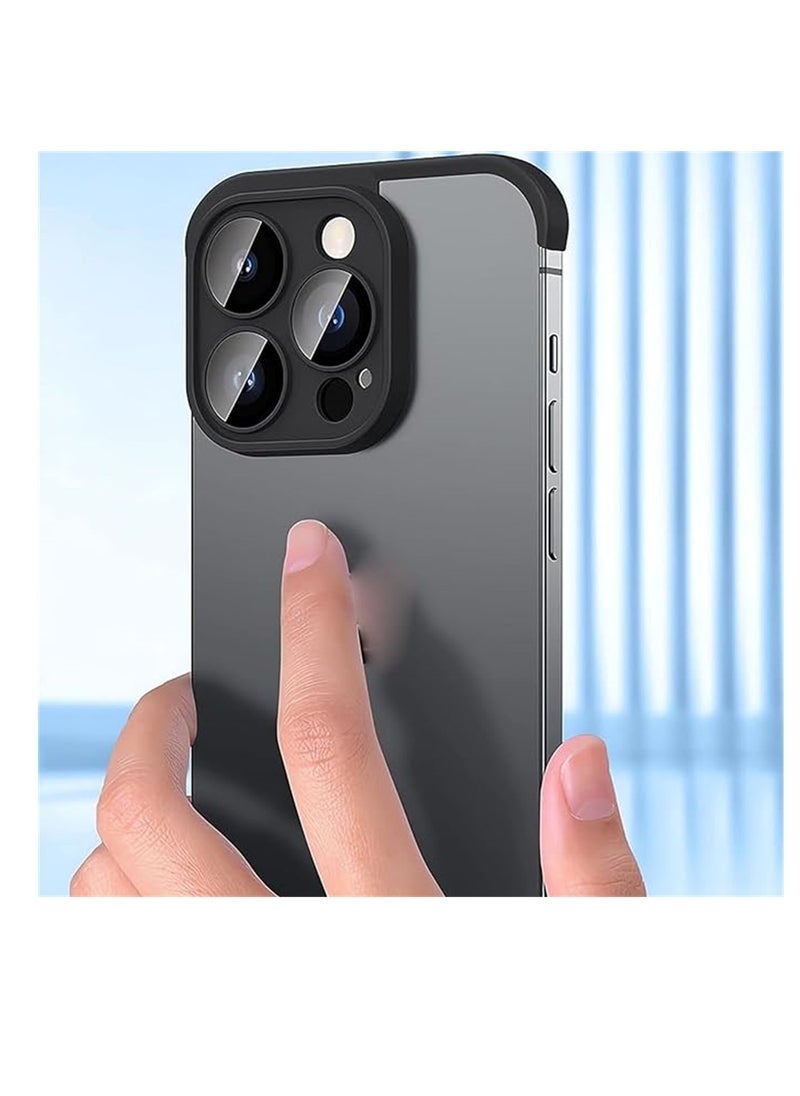 SYOSI - iPhone Case TPU Bumper, Frameless Bumper Case with Camera Lens Protector for iPhone 15 Pro Max, Slim Fit No Back No Frame Design TPU Bumper, Excellent Heat Dissipation, 1 Pcs - Image 1