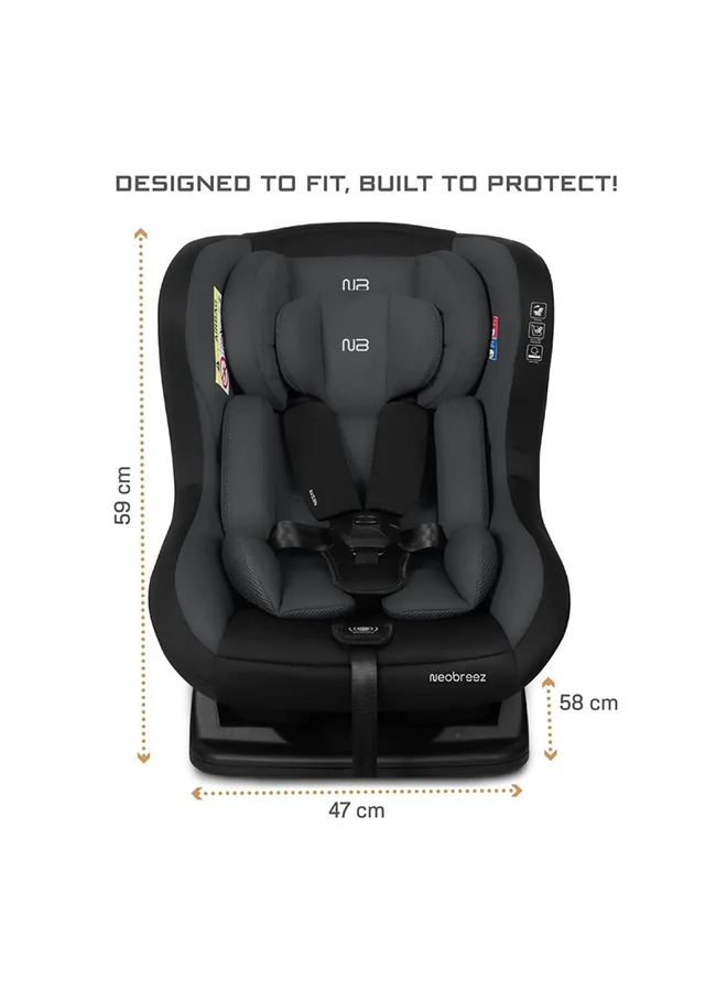 neobreez NESTII Infant/Baby/Kids/Toddler Travel 2 In 1 Convertible Car Seat,  ECE R44, Space Saving Car Seat Reducer & Wedge, Forward Facing & Rear Facing,  Slip Stopper,  Injection Mold, 4 Level Recline, 0-4Yrs, 18Kg