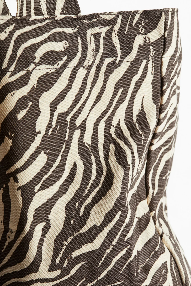 H&M Cotton canvas sports tote bag