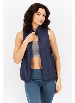 Adidas Women Sport Fit Brand Logo Training Vest, Dark Navy  - Image 1