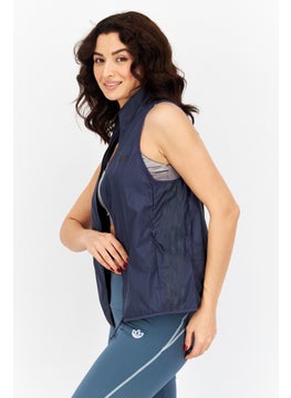 Adidas Women Sport Fit Brand Logo Training Vest, Dark Navy  - Image 2