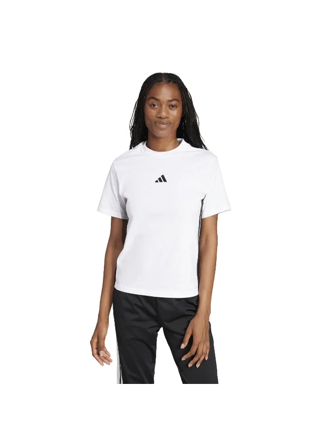 Adidas Adidas W 3S Sj T White Training T-Shirts For Women XS
