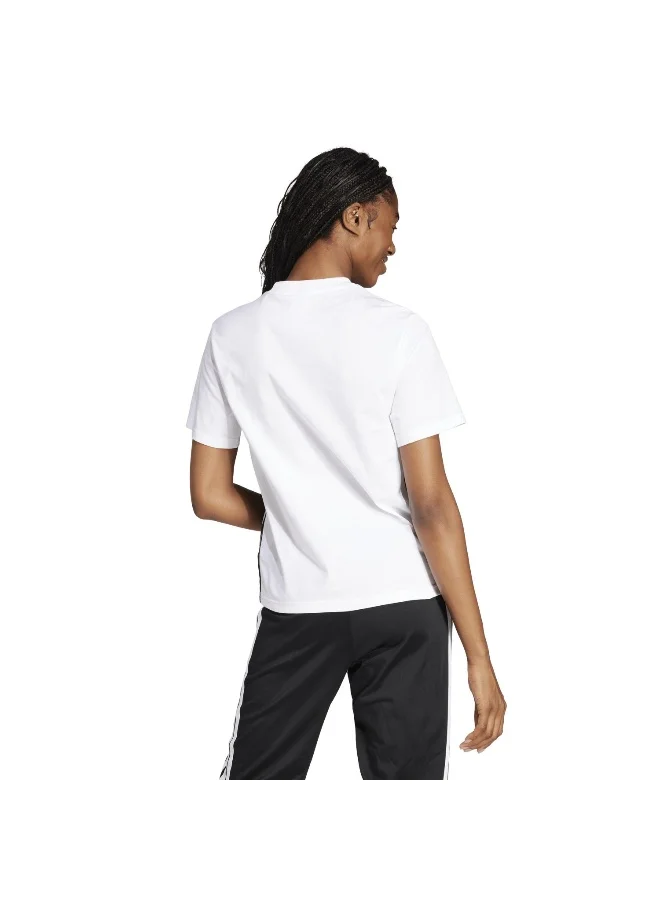 Adidas W 3S Sj T White Training T-Shirts For Women XS
