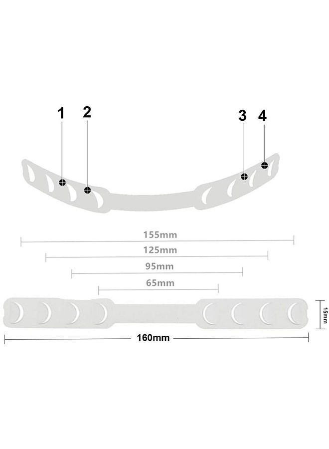 NIBEMINENT 5 Piece Plastic Mask Extender Adjustable Strap - Image 3