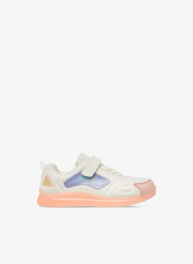 Kappa Girls Colourblock Hook and Loop Sneakers