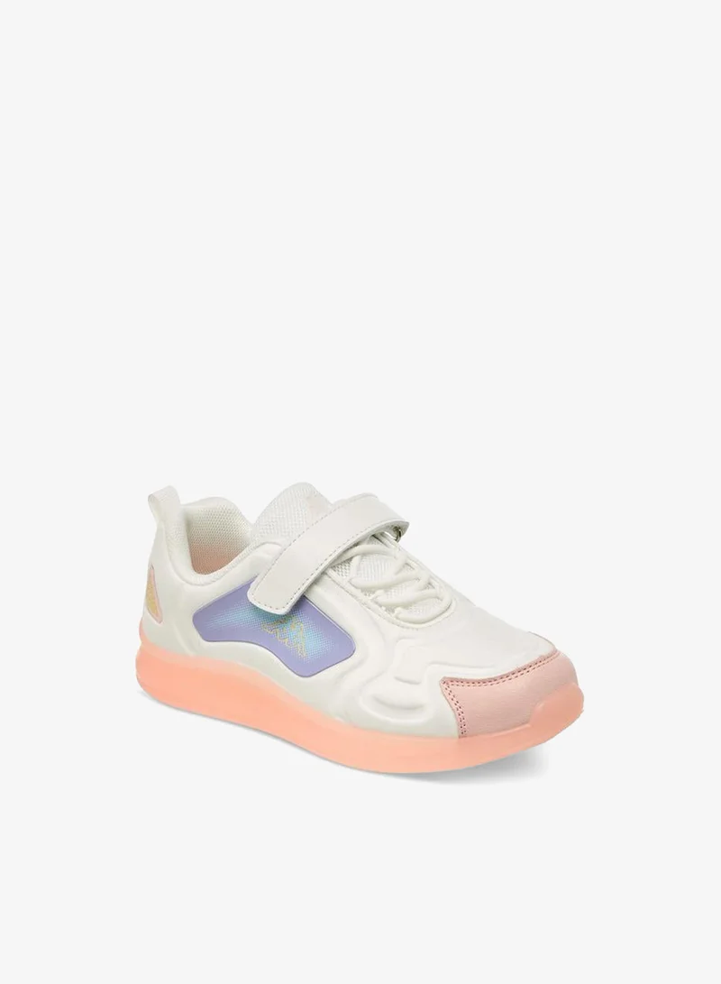 Kappa Girls Colourblock Hook and Loop Sneakers