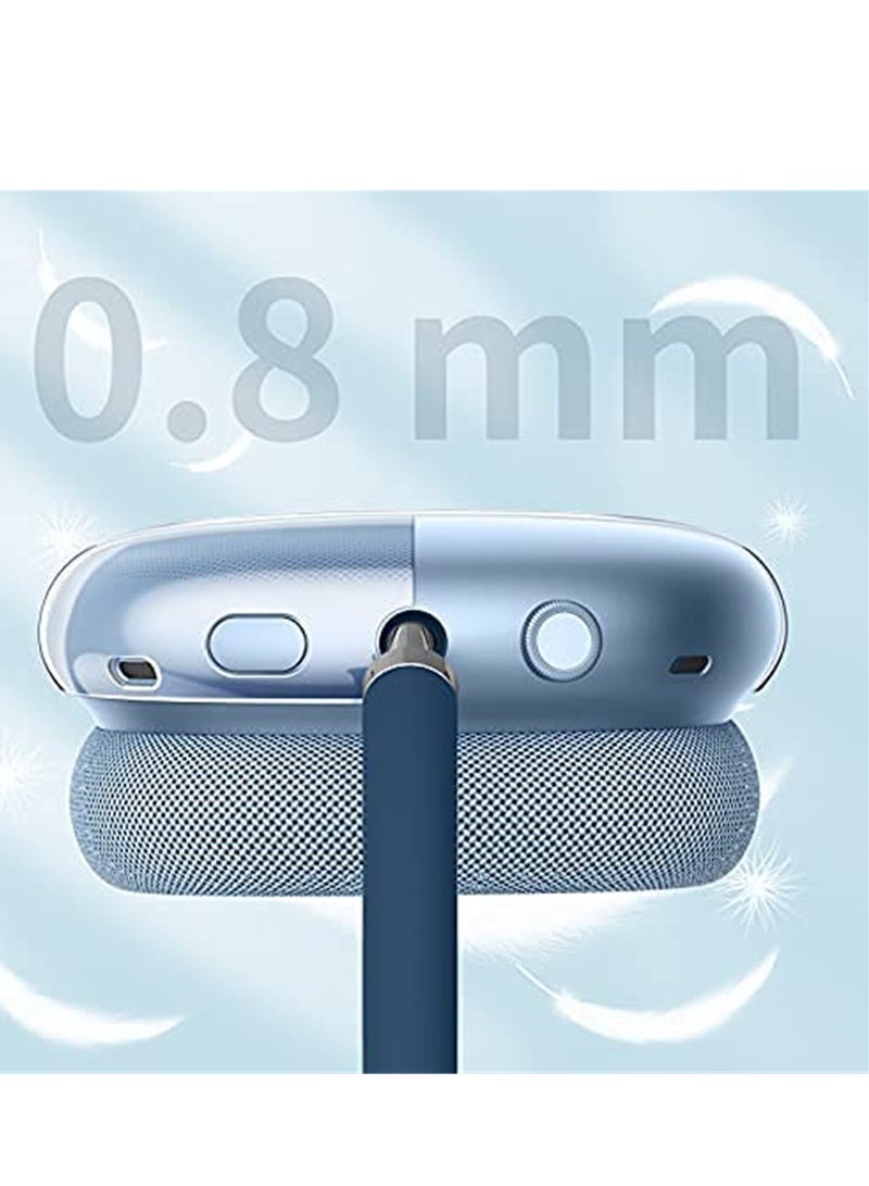 غطاء واقي شفاف من السيليكون TPU الناعم ضد الخدوش لسمّاعات Apple AirPods Max، غلاف واقي مقاوم للماء لسمّاعات AirPods Max، ملحقات لسمّاعات AirPods Max (شفاف) - Image 5