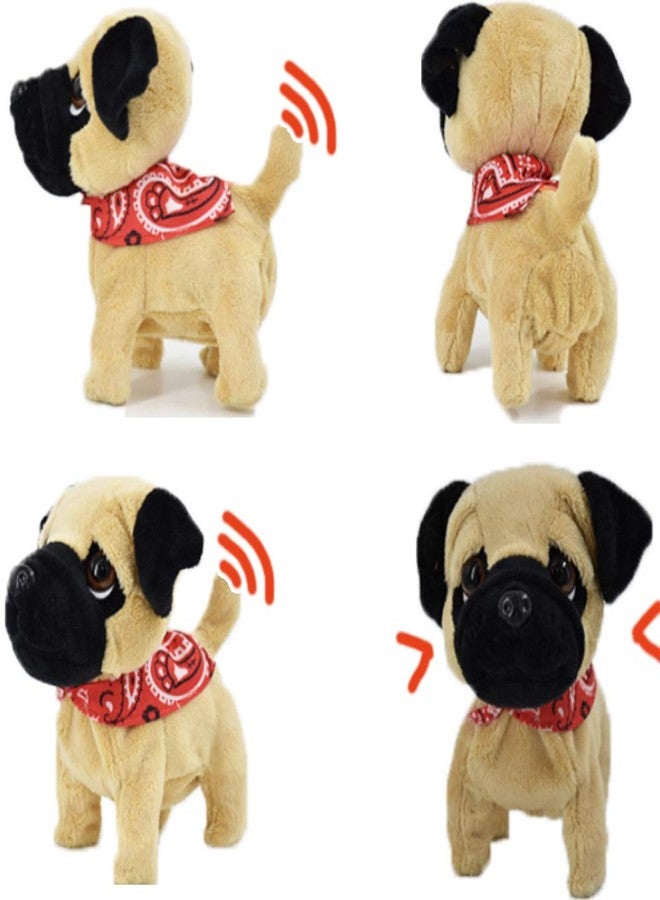 WEofferwhatYOUwant Pug Puppy - Educational Plush Robot Dog Toy That Walks & Barks - Sensory Interactive Pet for Toddlers 18+ Months - Autism Friendly Gift for Boys Girls Baby Kids - Image 5