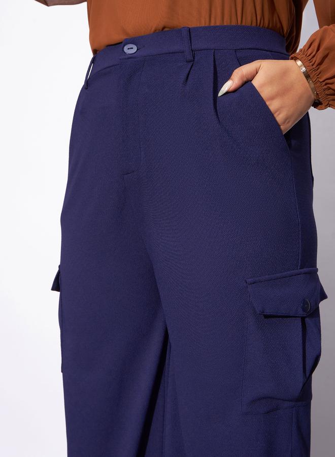 SASSAFRAS Plus Cargo Pocket Detail Straight Pants - Image 4