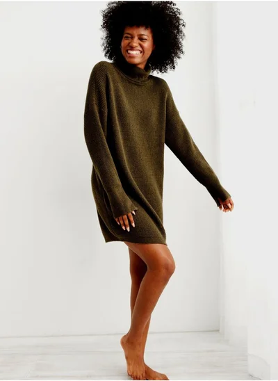 Aerie High Neck Knitted Sweater