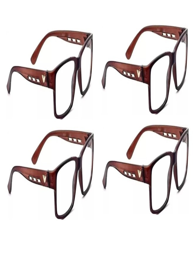 CRIBA Combo Pack of 4 Reading Glass+1.00+1.25+1.50+1.75 +2.00+2.25 +2.50+2.75+3.00 Single Vision Power Eyeglass-R (+2.25) - Image 1