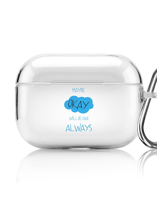 Stylizedd Classic Clear printed Case for Apple AirPods Pro 2nd Generation Thin Transparent Cover [Designed for Apple AirPods Pro 2nd Generation] - Maybe Okay - Image 1