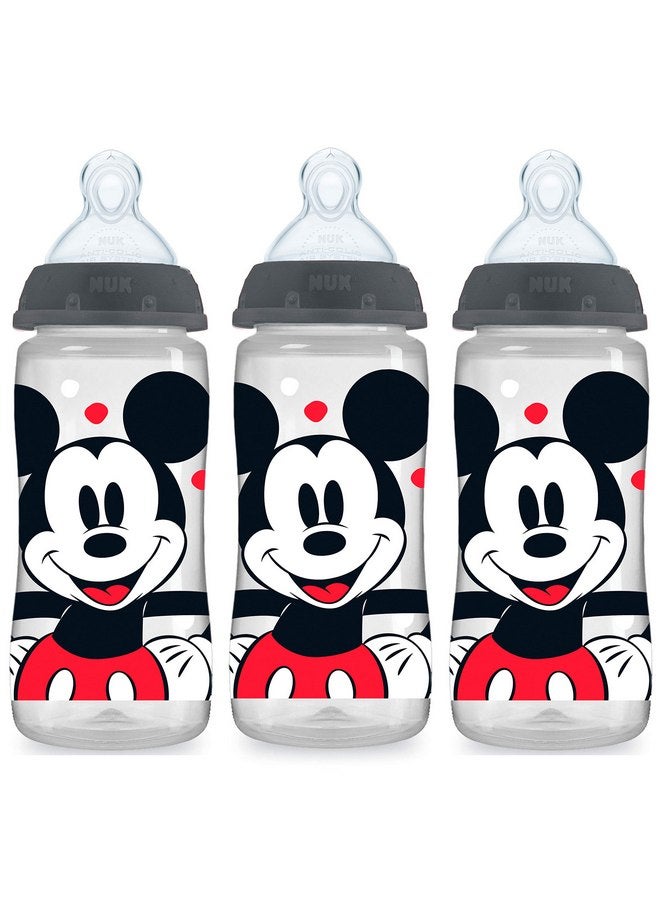 نوك زجاجة رضاعة NUK Smooth Flow المضادة للمغص من ديزني، ميكي ماوس، 10 أونصة، عبوة من 3 قطع - Image 1