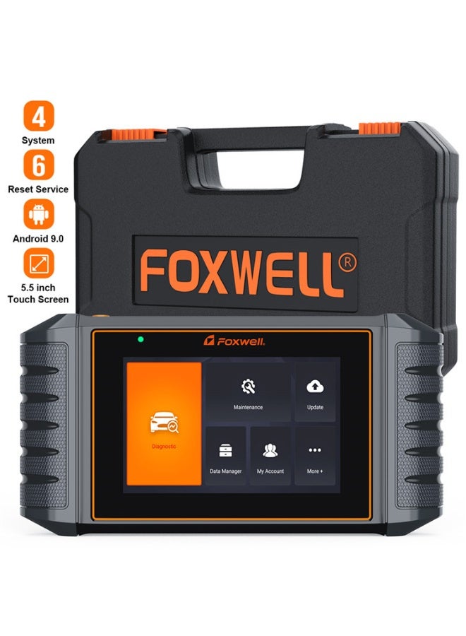 Foxwell جهاز مسح OBD2 NT716، أداة تشخيص متعددة الأنظمة للتحكم ثنائي الاتجاه، قارئ رموز إعادة تعيين 9+ محرك SRS نقل زيت EPB TPMS SAS BMS DPF خنق نزيف ABS ترميز حقن - Image 1