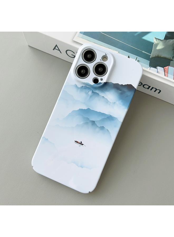 زبون جراب لهاتف iPhone 13 Pro Max، جراب هاتف PC لامع بفتحة دقيقة - Image 1