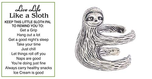 Ganz Get A Grip Sloth Gifts Charm Pocket Token with Story Card  1 Token  Card