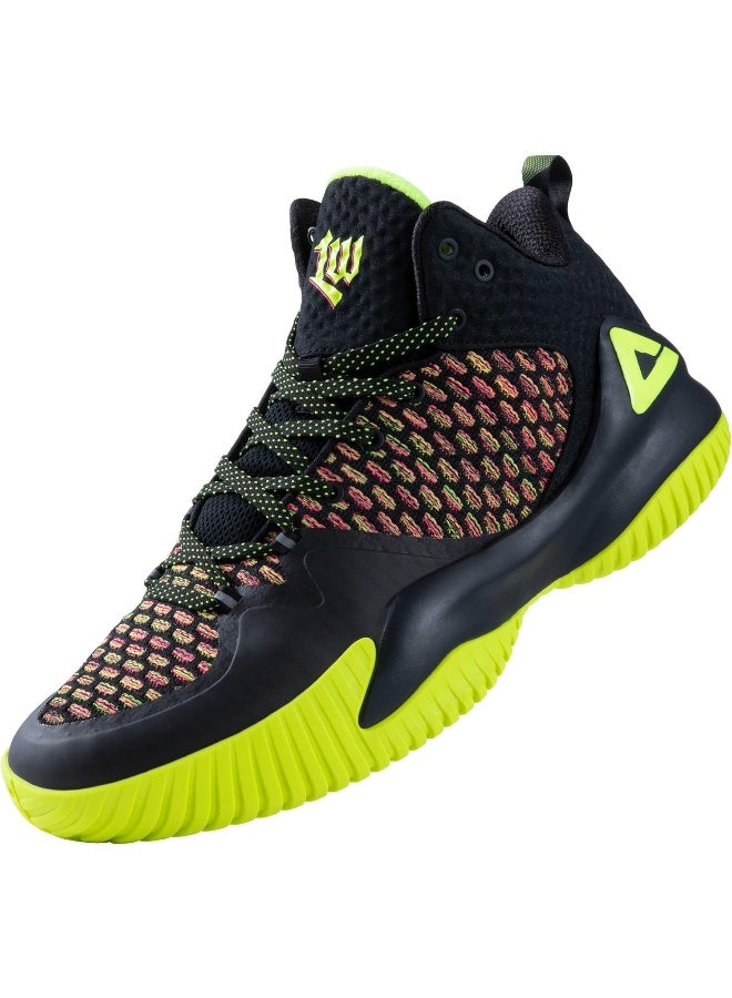 PEAK أحذية كرة السلة للرجال عالية القمة من بيك - أحذية رياضية غير قابلة للانزلاق للتدريب في الهواء الطلق مع وسادة للراحة - Image 1