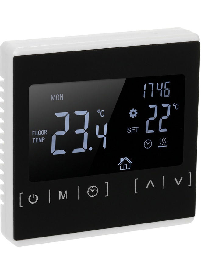 NIBEMINENT Multi-functional LCD Touched Screen Intelligent Thermostat Home Temperature Controller White 10.40 x 8.00 10.00cm - Image 1